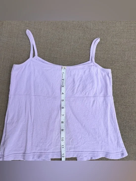 Lavender Y2K Tank Top with Flaps in Front, Women’s sz S/T1 - Picture 2 of 8
